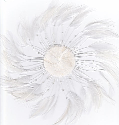 Feather Hackle Plates Solid Colors - White - Feathers