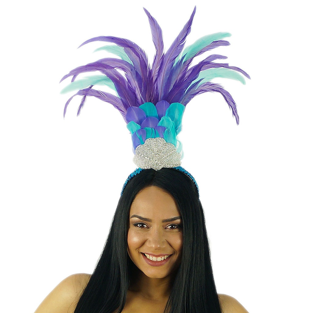 Feather Headband w/Goose/Rooster - Feathers