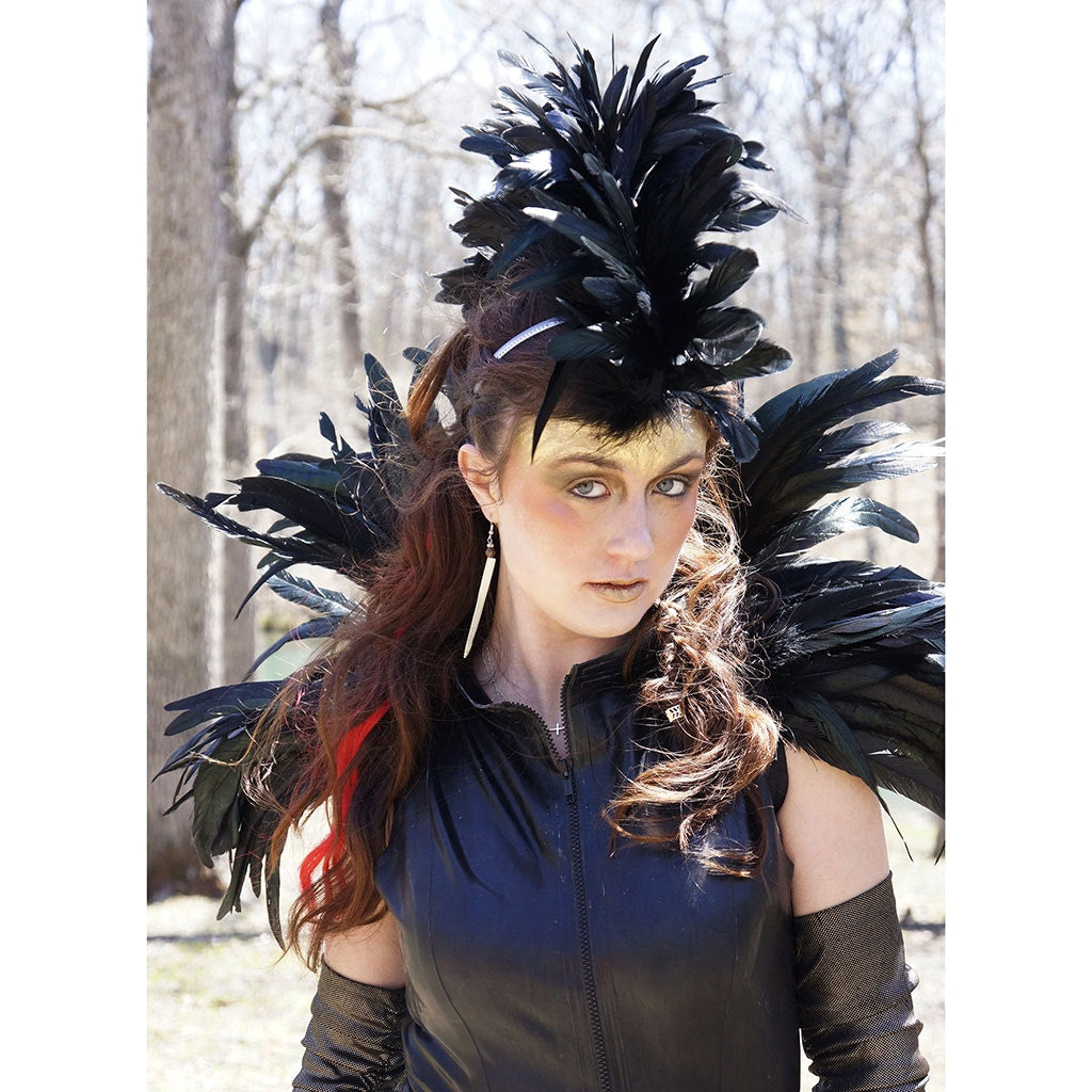 Feather Mohawk - Coque - Black - 8 - 10’’ - Feathers