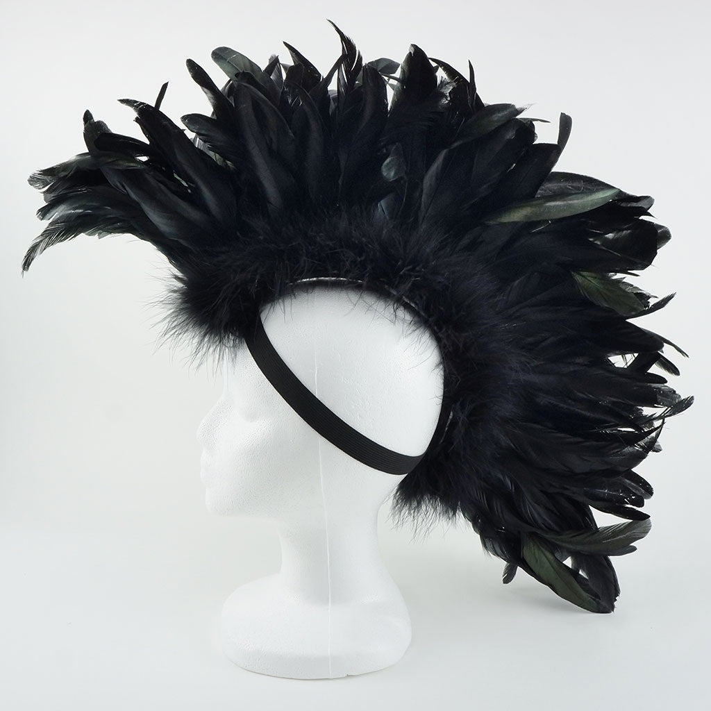 Feather Mohawk - Coque - Black - 8 - 10’’ - Feathers