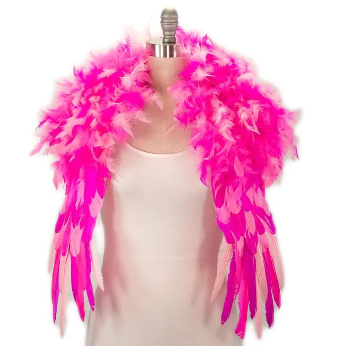 Feather Shrug - Flamingo Pink - Shrug