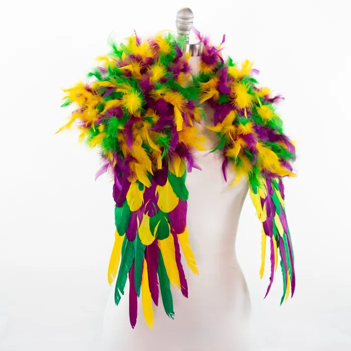 Feather Shrug - Mardi Gras - Shrug