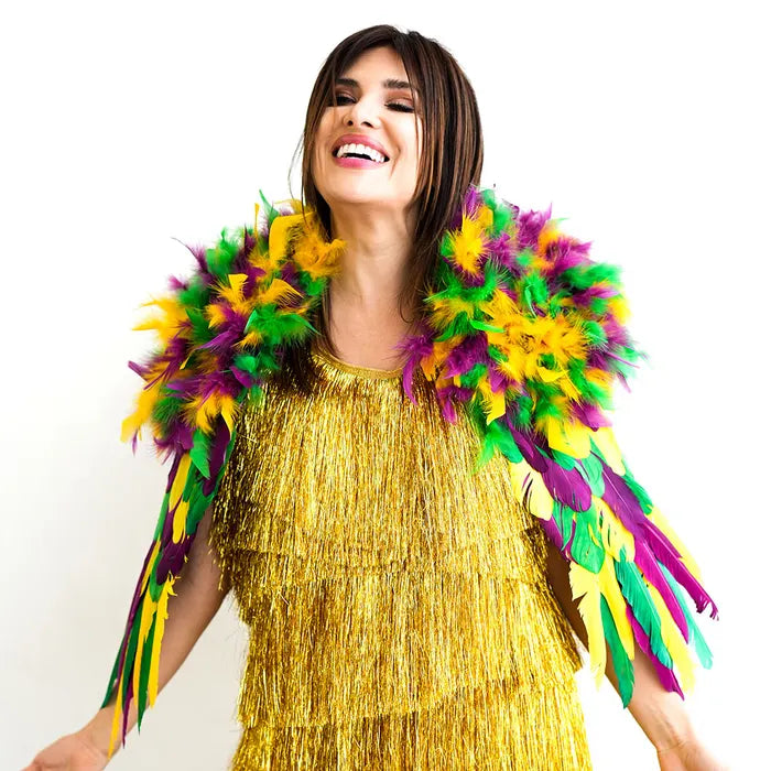 Feather Shrug - Mardi Gras - Shrug