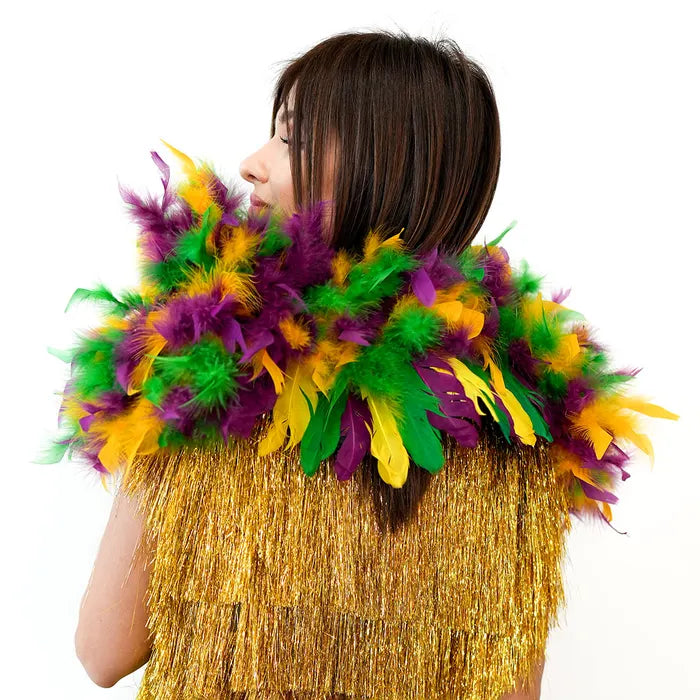 Feather Shrug - Mardi Gras - Shrug