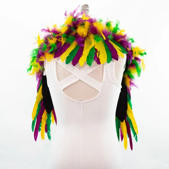 Feather Shrug - Mardi Gras - Shrug