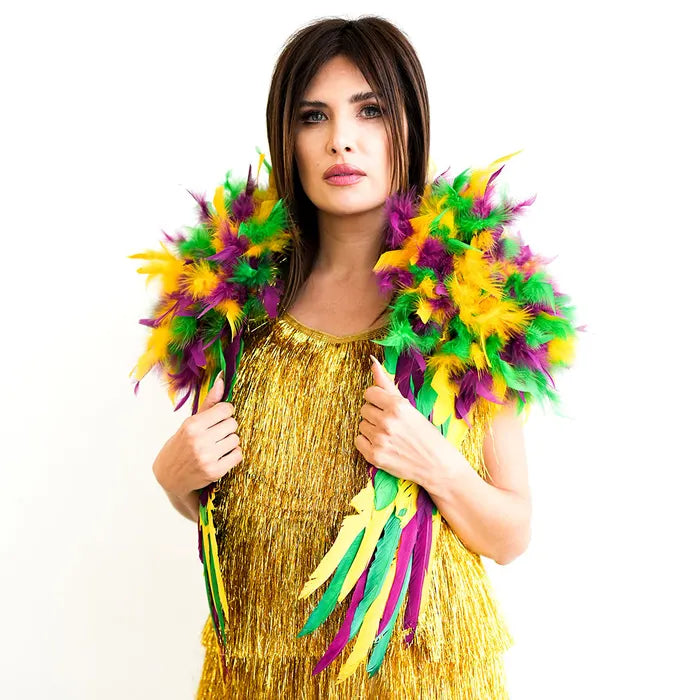 Feather Shrug - Mardi Gras - Shrug