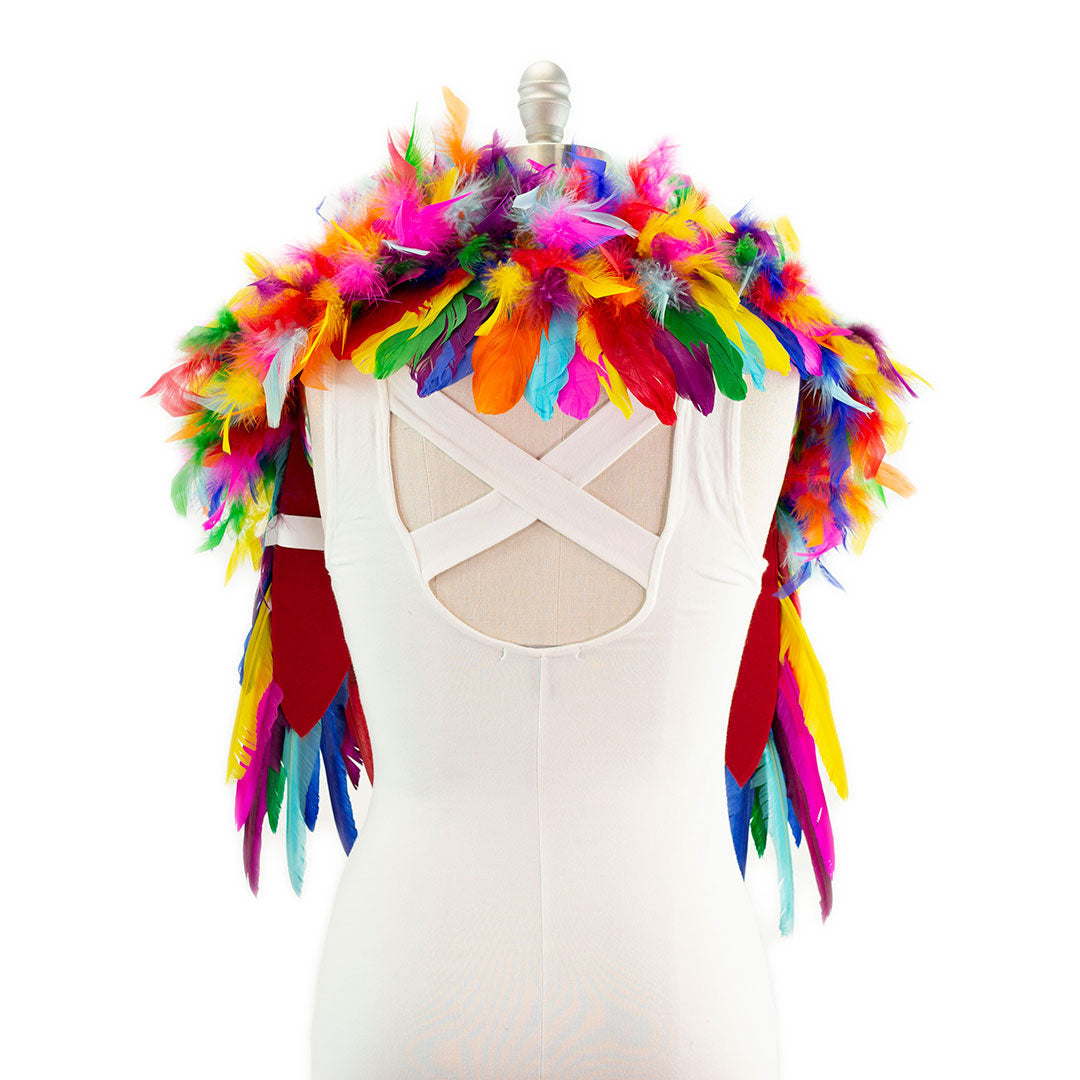 Feather Shrug - Rainbow (RAINBOWBRIGHT) - Shrug