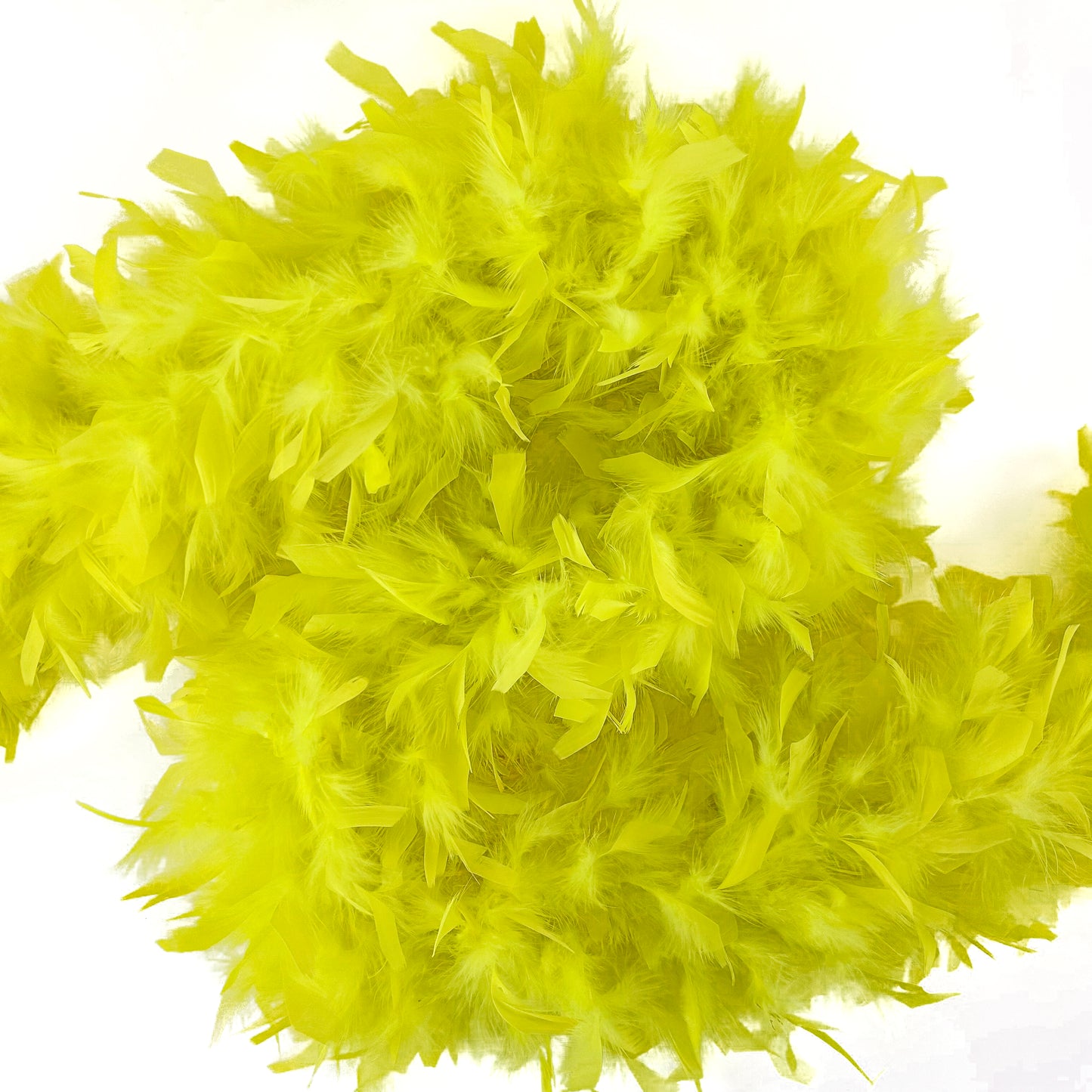 Chandelle Feather Boa - Heavyweight  - Fluorescent Yellow