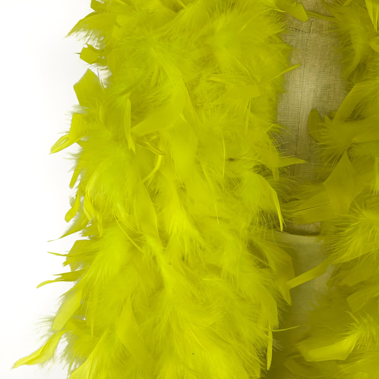 Chandelle Feather Boa - Heavyweight  - Fluorescent Yellow