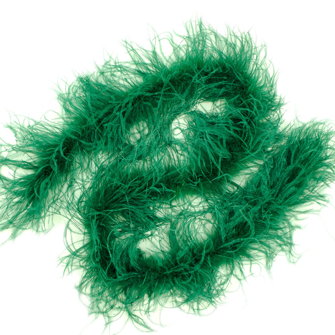 Forest Green 2 Ply Ostrich Feather Boa