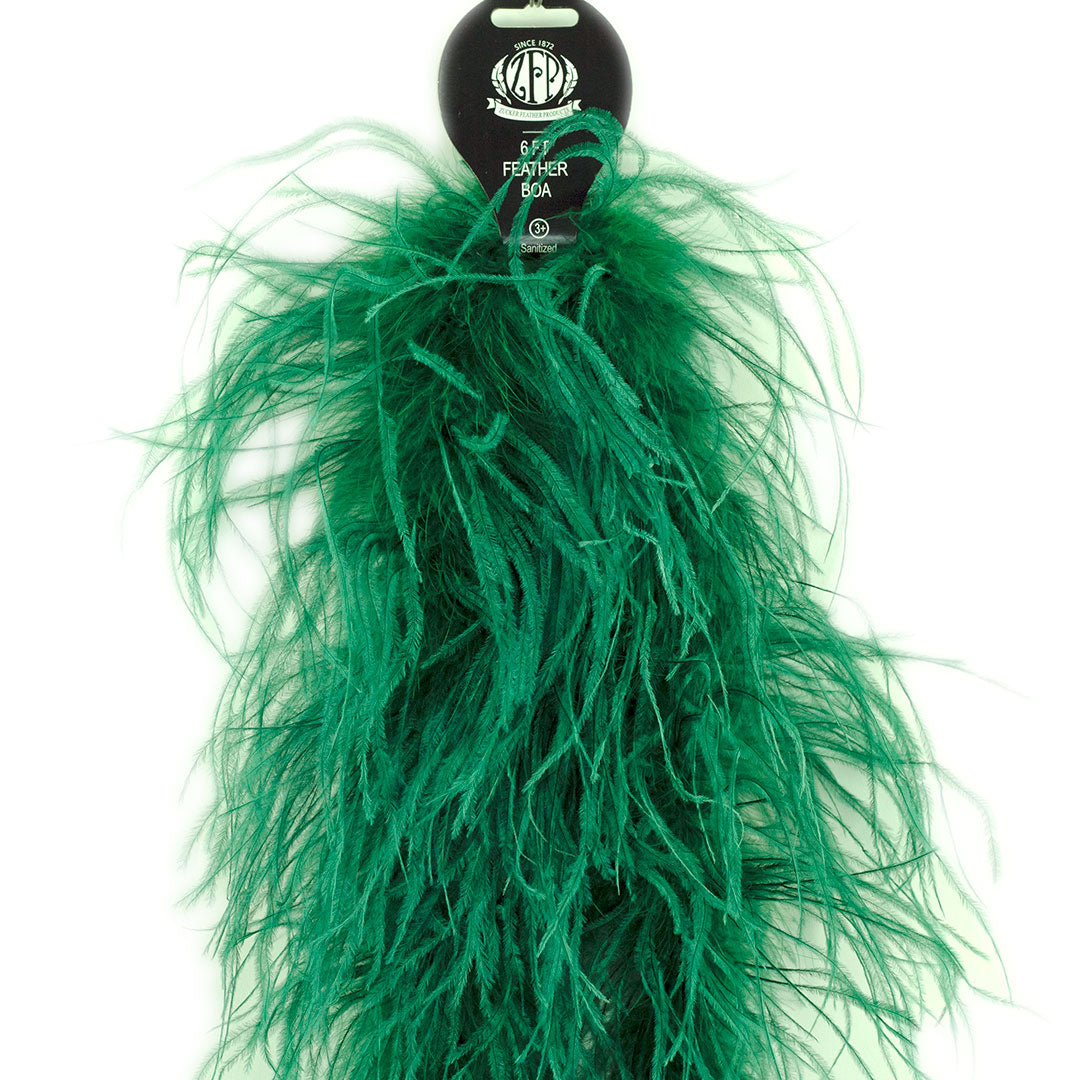 Forest Green 2 Ply Ostrich Feather Boa