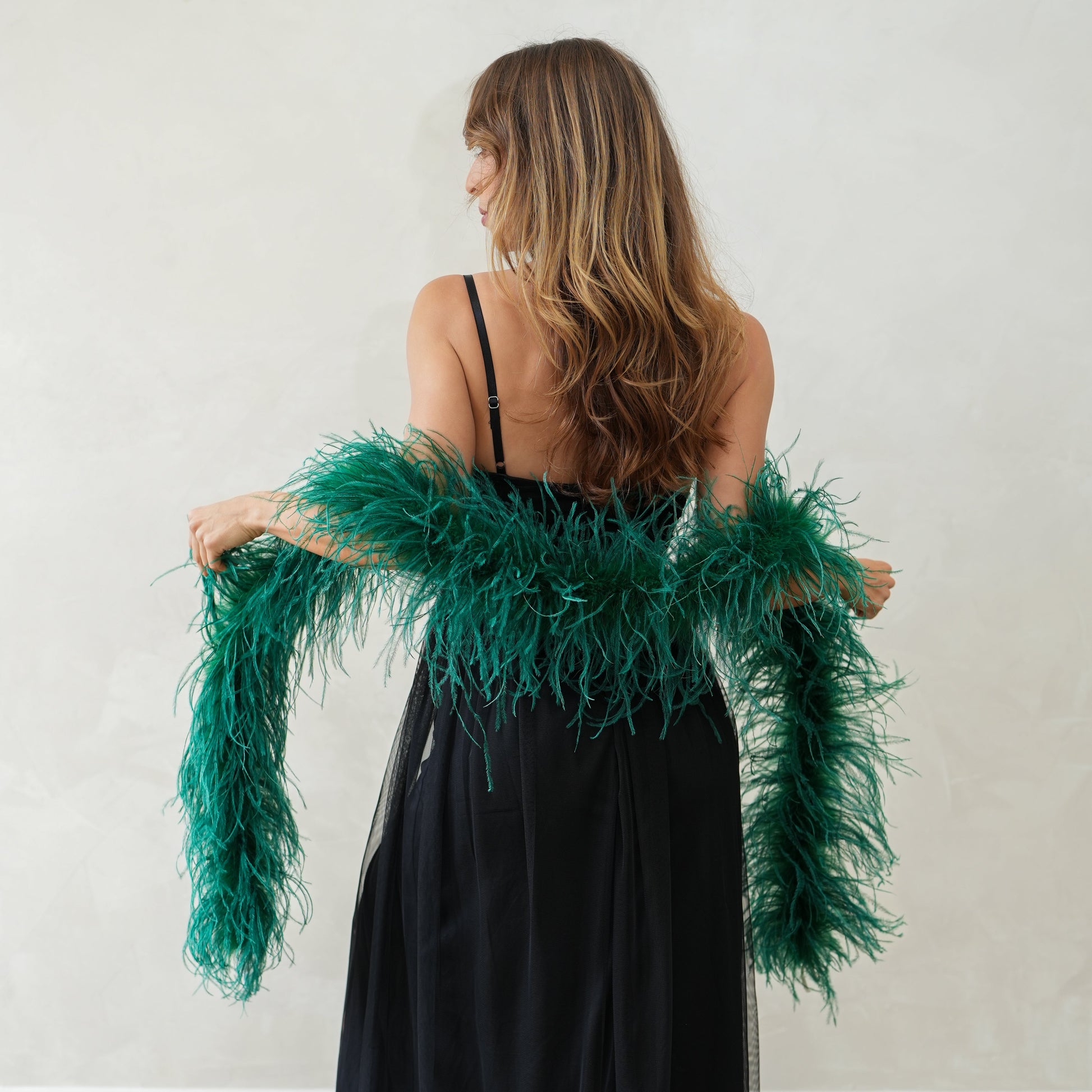 Forest Green 2 Ply Ostrich Feather Boa