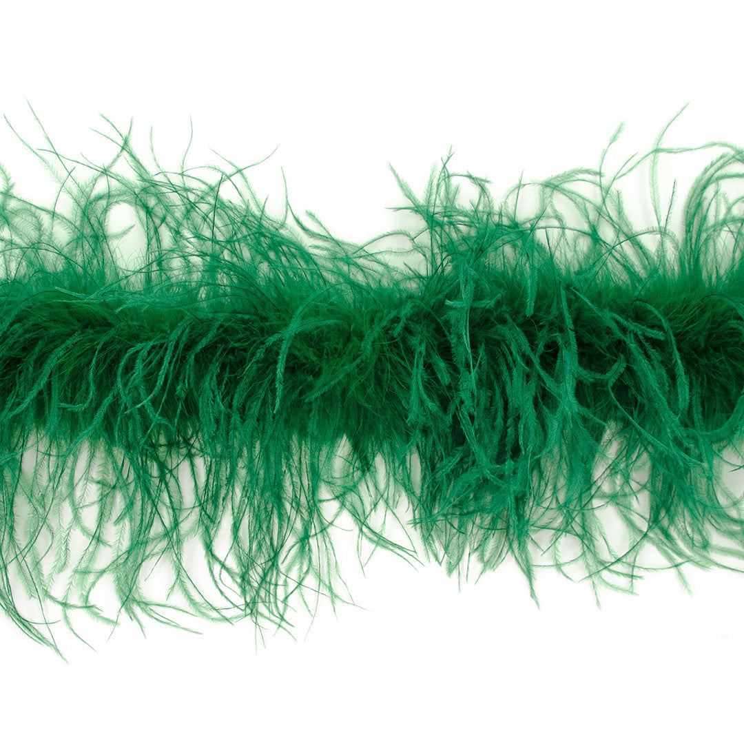 Forest Green 2 Ply Ostrich Feather Boa