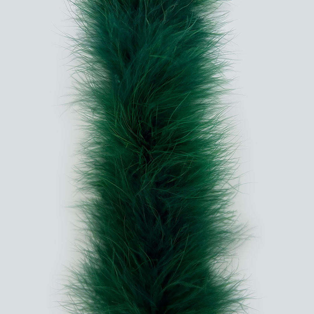 Full Marabou Feather Boa - Forest Green