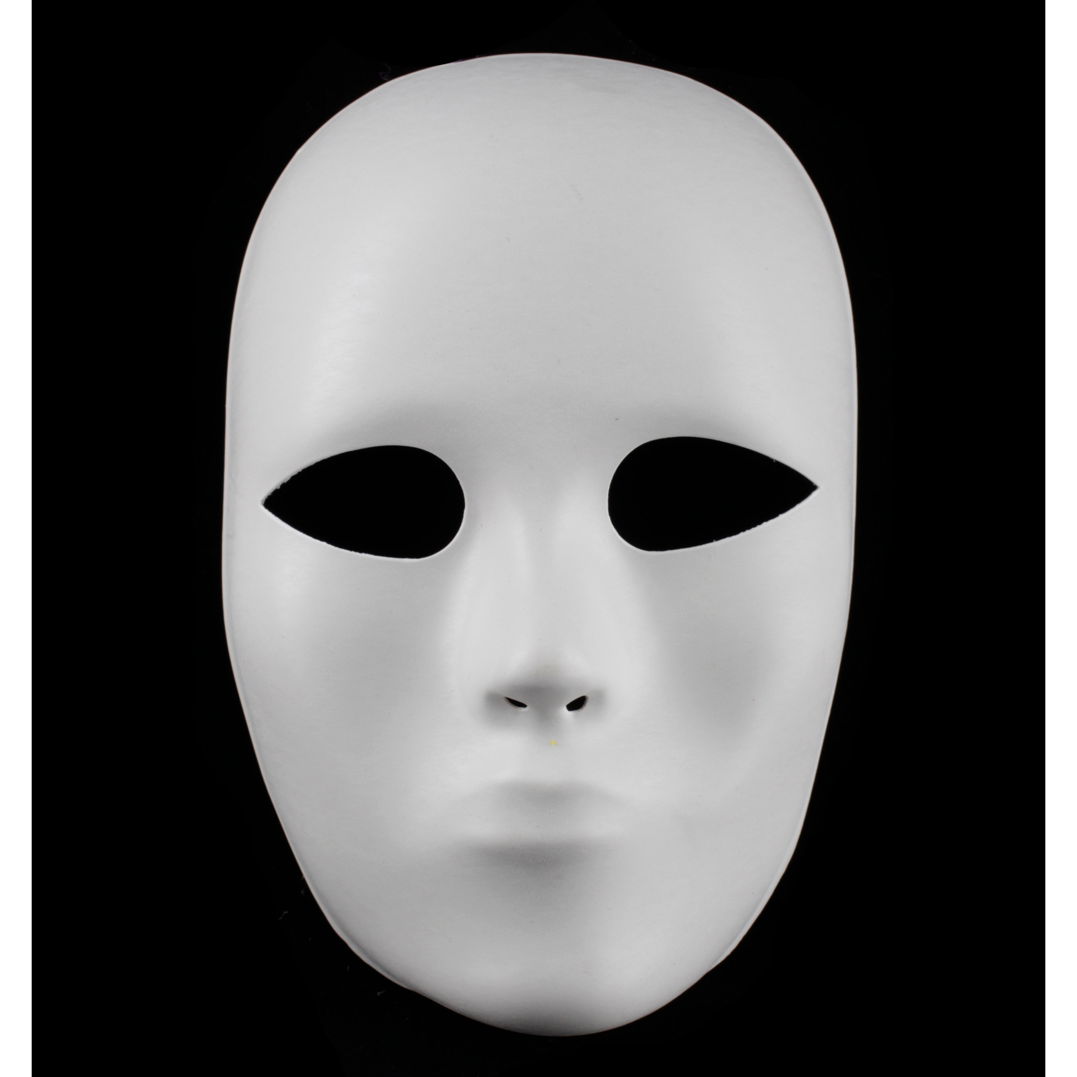 White Full Face Heavyweight Feather Mask Form | Buy Fashion Masks ...