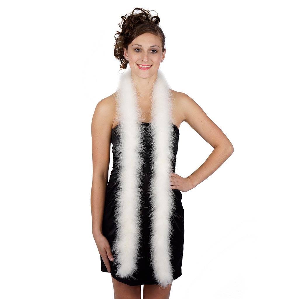 Full Marabou Feather Boa - Ivory - Marabou Boa