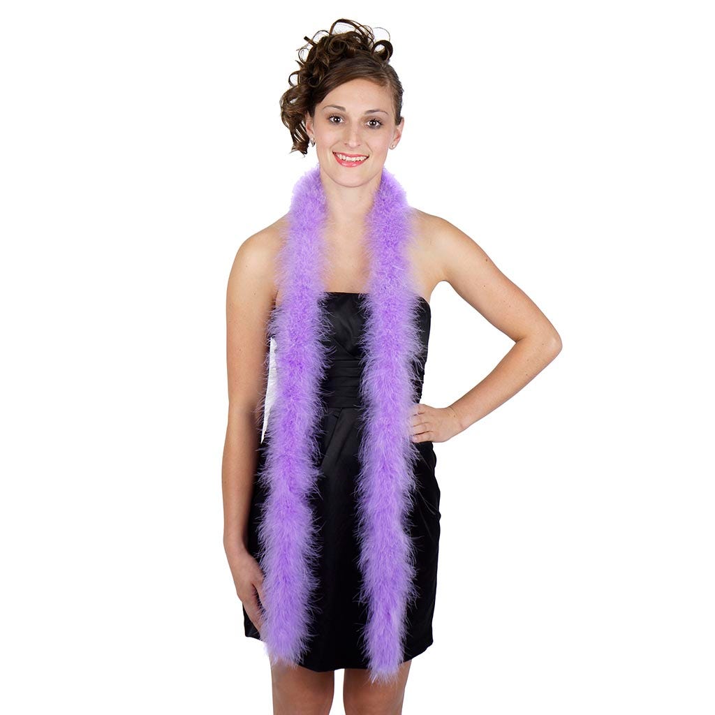 Full Marabou Feather Boa - Lavender - Marabou Boa