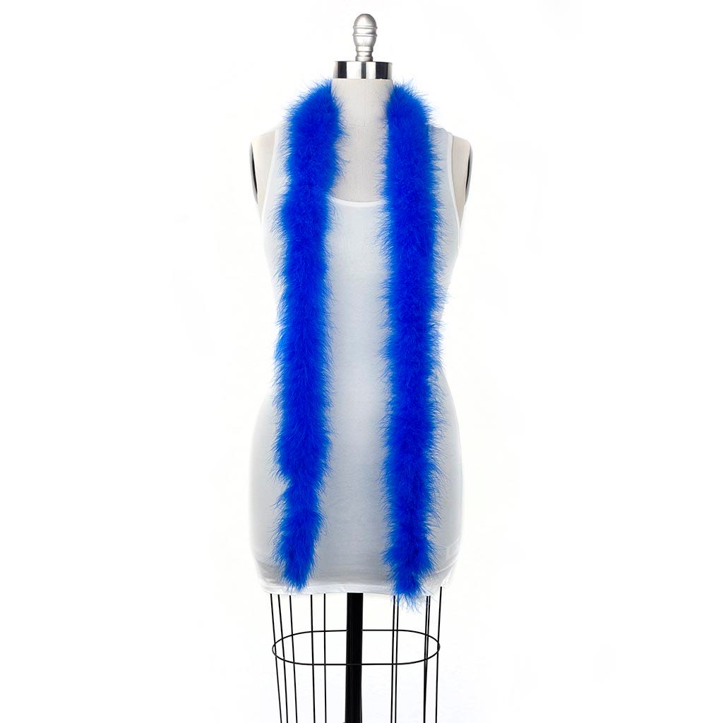 Full Marabou Feather Boa - Royal - Marabou Boa