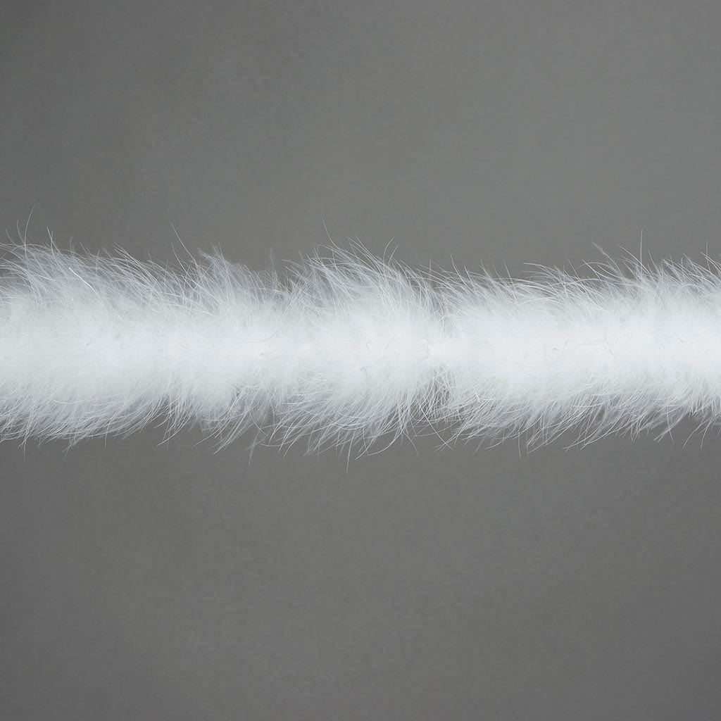 Full Marabou Feather Boa - White - Marabou Boa