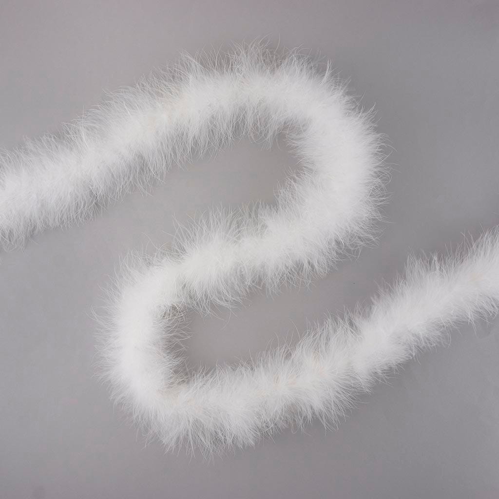 Full Marabou Feather Boa - White - Marabou Boa