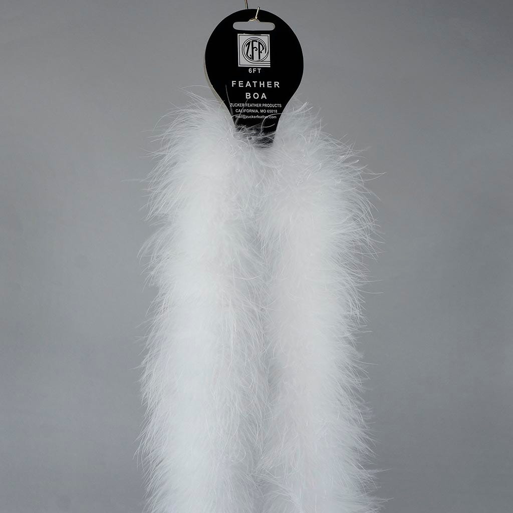 Full Marabou Feather Boa - White - Marabou Boa