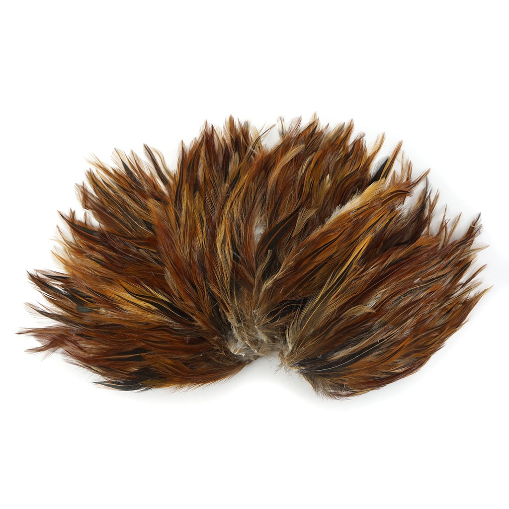 Furnace Hackle Feather Pads - Natural - Feathers