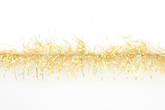 Glimmer Flash Chenille - Gold - Feathers