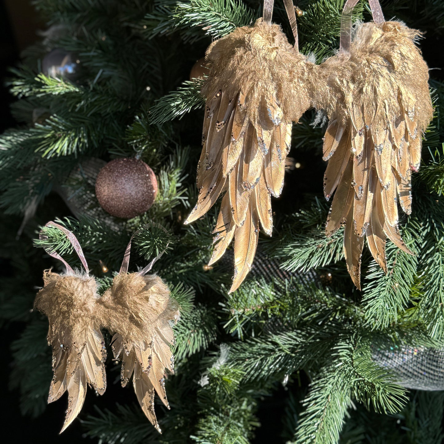 Gold Angel Wing Ornament