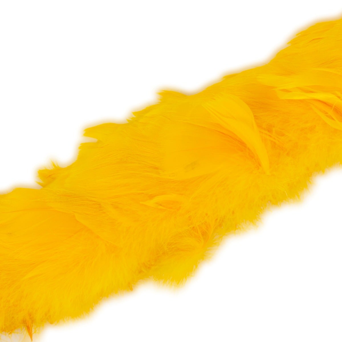 Strung Goose Coquille Feathers 3-4" -- 1/4 lb-Gold
