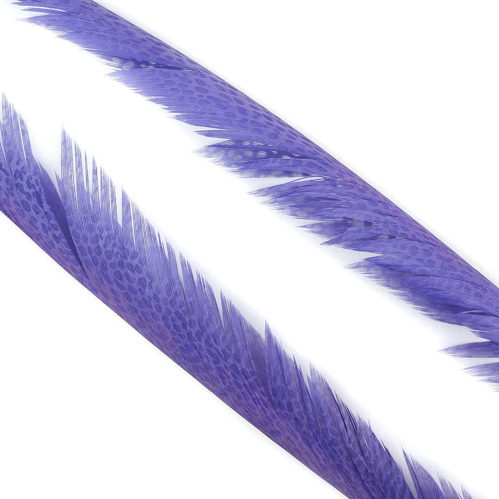 Golden Pheasant Center Tails Dyed Fl Lilac - Feathers