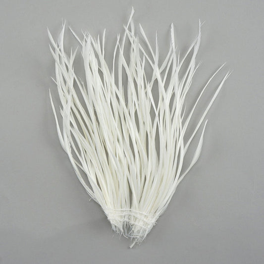 Goose Biot Feathers-Dyed - White - Feathers