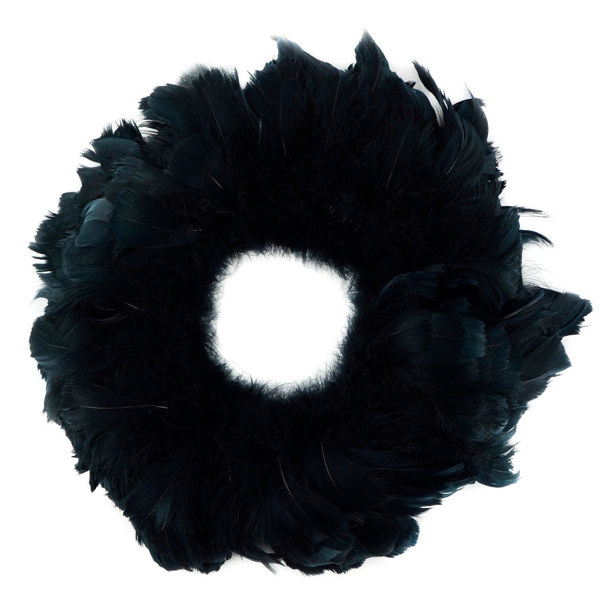 Goose Coquille Dyed Feathers - Black - Feathers