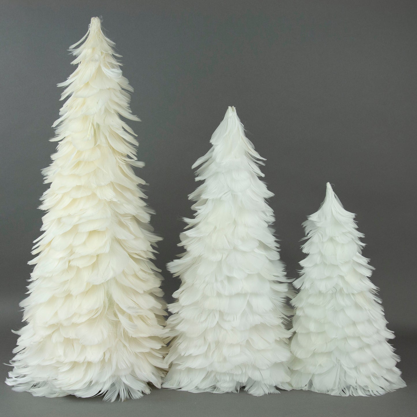 Goose Coquille Feather Tree 12’’ - White - Feathers