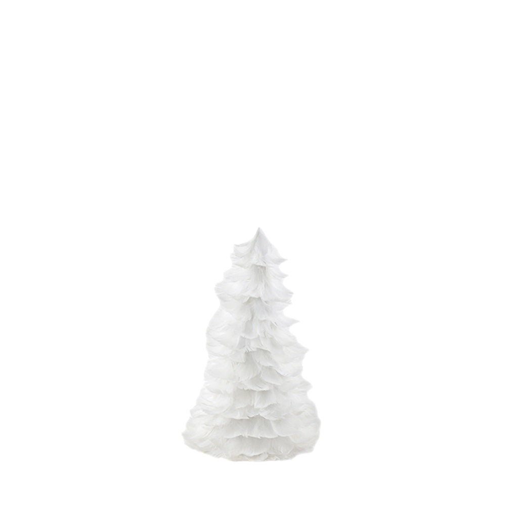 Goose Coquille Feather Tree 12’’ - White - Feathers