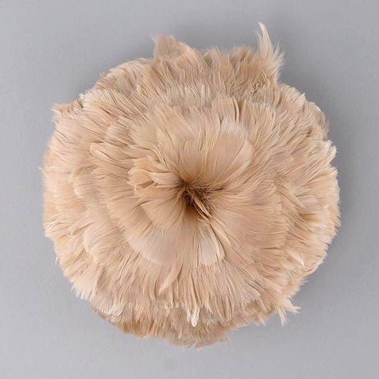 Goose Coquille Feathers Dyed Beige - Feathers