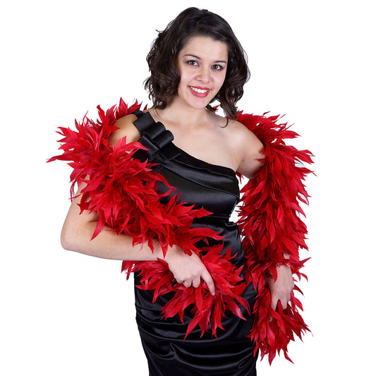 Goose Feather Boa - Stripped Nagoire - Feather Boas