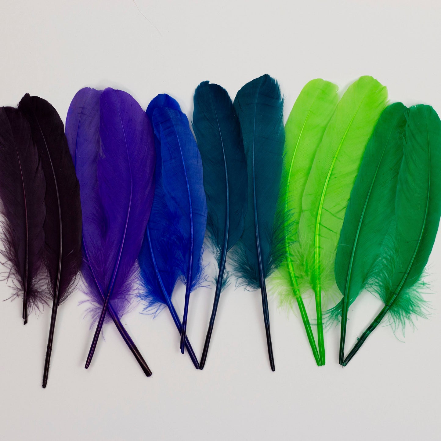 Goose Feathers 7-8’’ - 12 pcs - Cool Mix