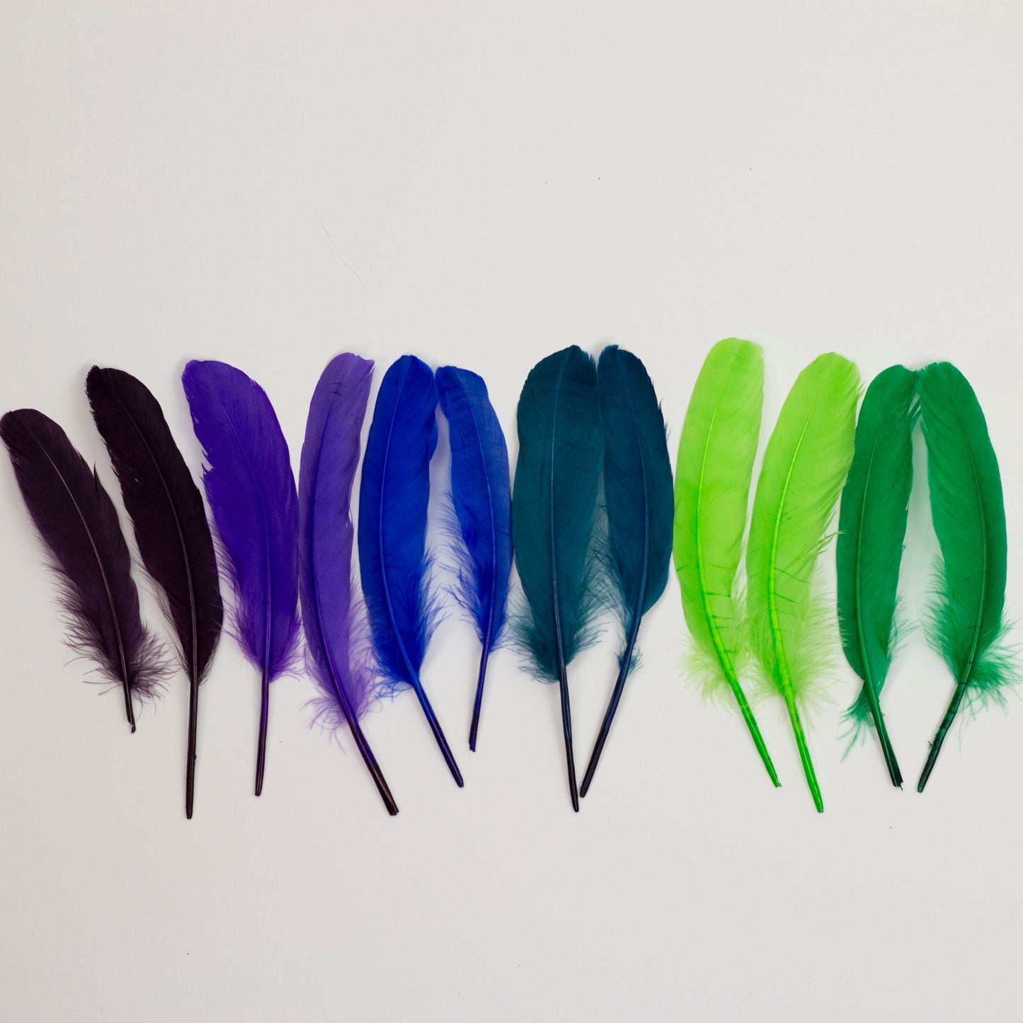 Goose Feathers 7-8’’ - 12 pcs - Cool Mix