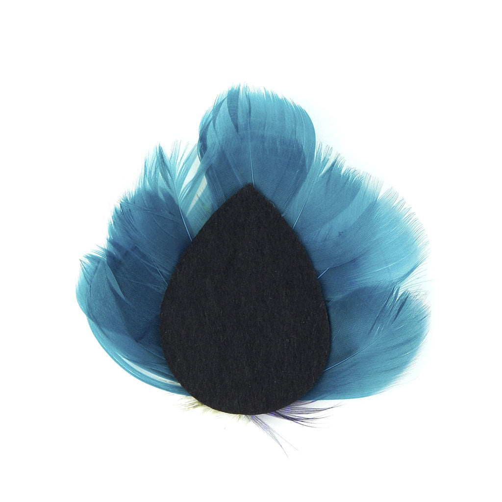 Goose & Guinea Petite Feather Pad - Dark Aqua - Lime - Regal - Feathers