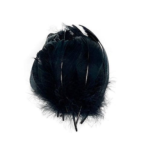 Goose Nagoire Loose 4-6’’ Black 1 - Feathers