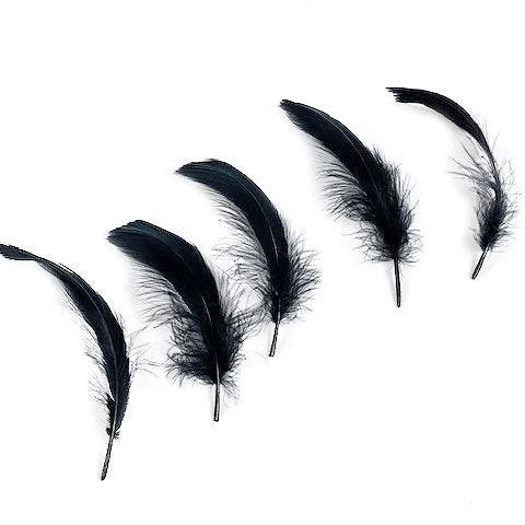 Goose Nagoire Loose 4-6’’ Black 1 - Feathers