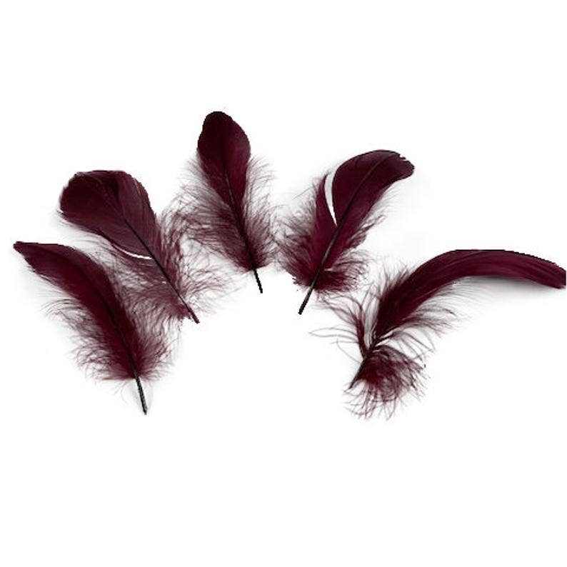 Goose Nagoire Loose Feathers 4-6’’ - Burgundy - Feathers