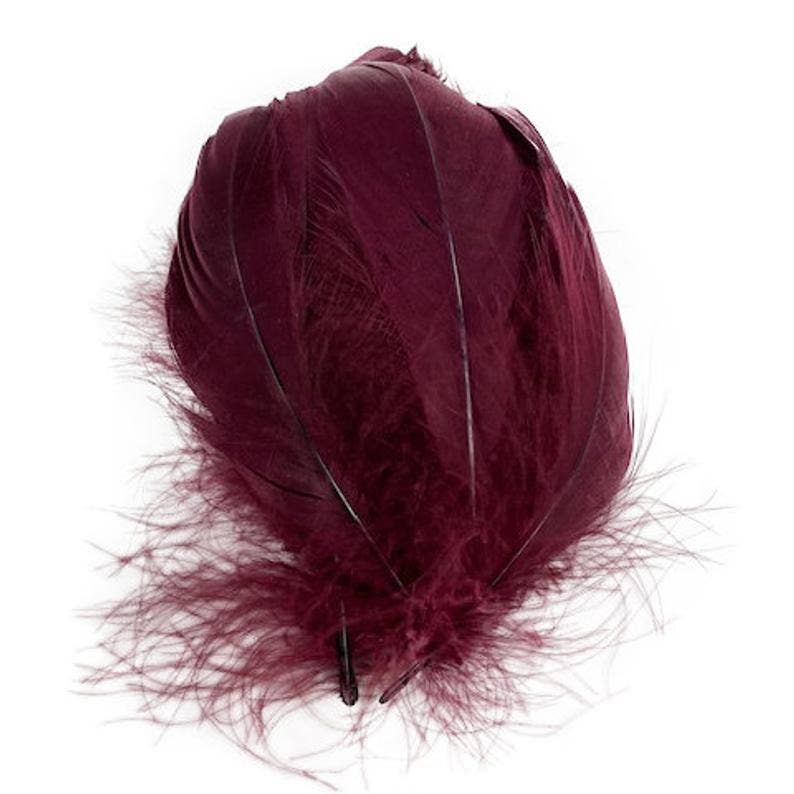 Goose Nagoire Loose Feathers 4-6’’ - Burgundy - Feathers