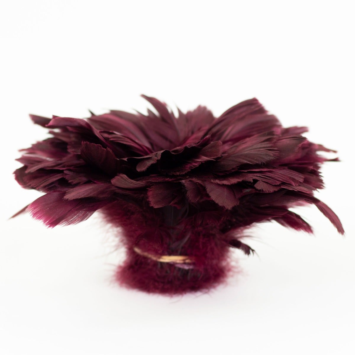 Goose Nagorie Dyed Feathers -Burgundy - Feathers