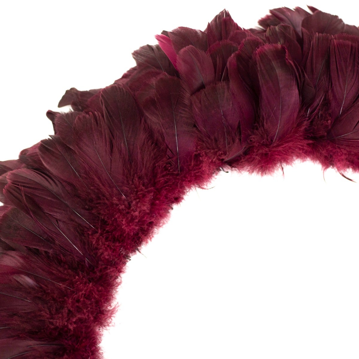 Goose Nagorie Dyed Feathers -Burgundy - Feathers