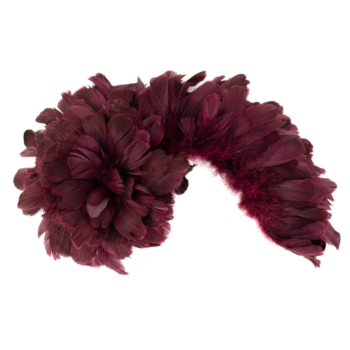 Goose Nagorie Dyed Feathers -Burgundy - Feathers