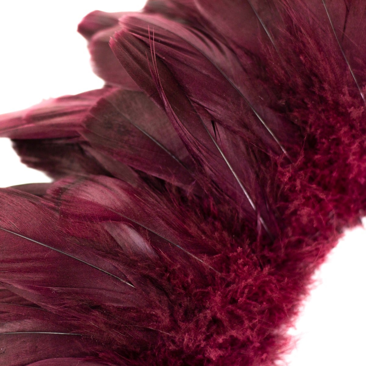 Goose Nagorie Dyed Feathers -Burgundy - Feathers