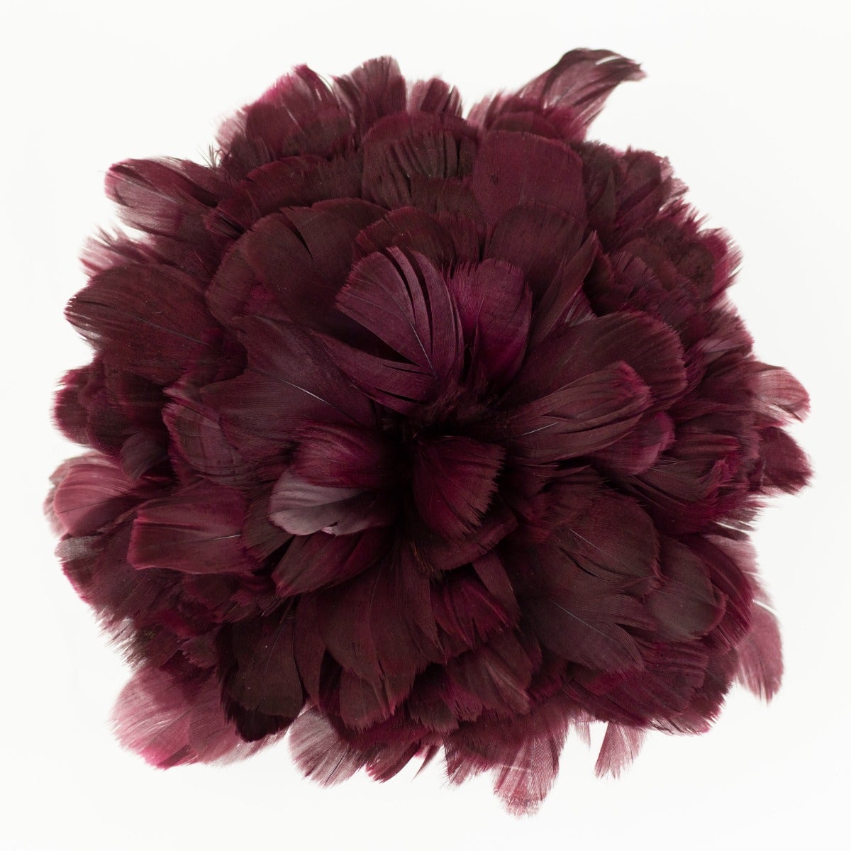 Goose Nagorie Dyed Feathers -Burgundy - Feathers