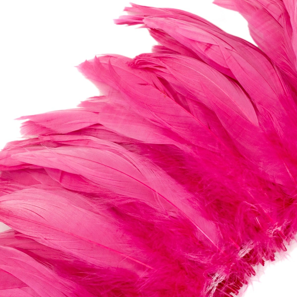 Goose Nagorie Dyed Feathers -Raspberry Sorbet - Feathers