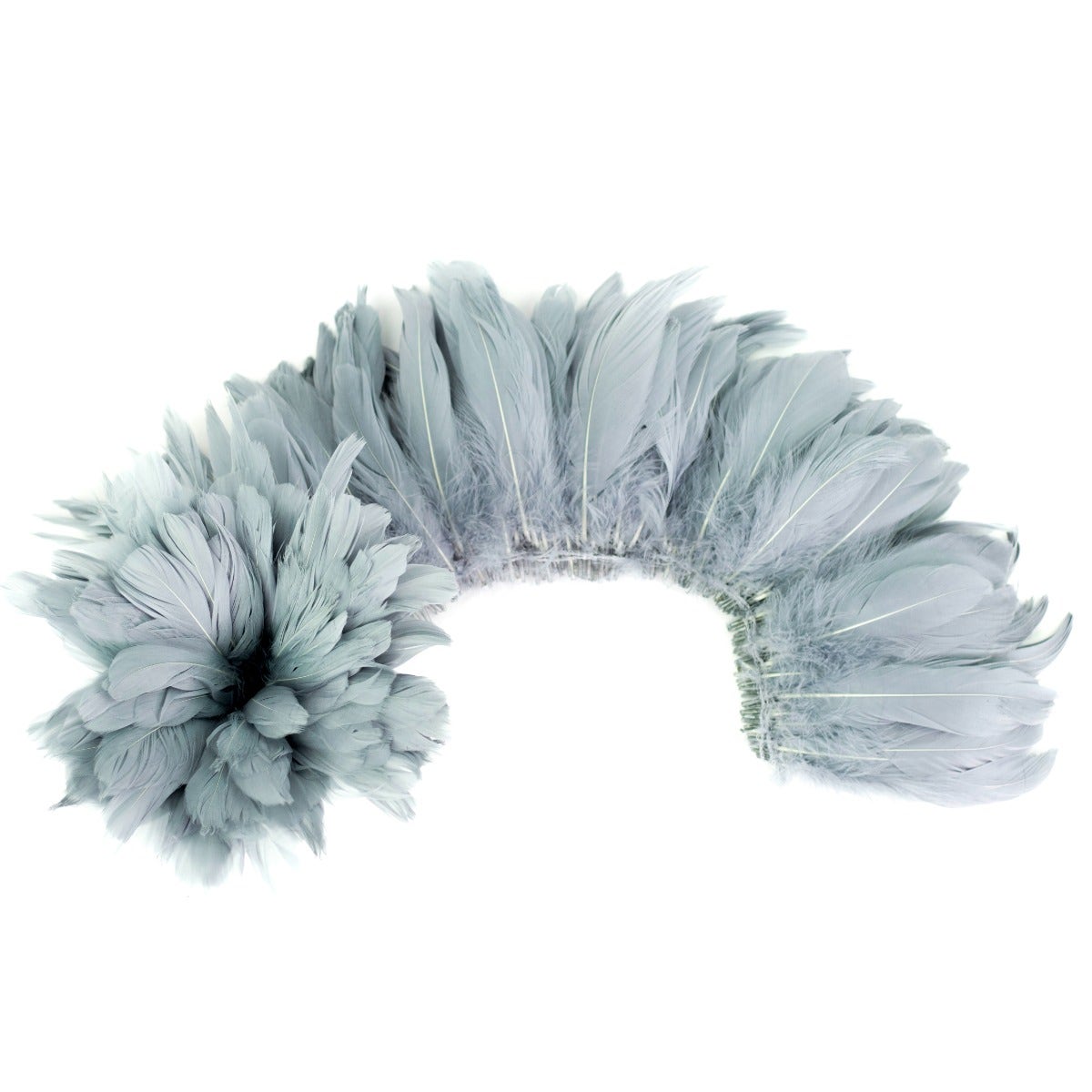 Goose Nagorie Dyed Feathers -Silver - Feathers